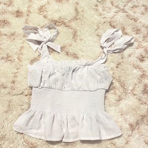 F21 tie-strap ruffle top